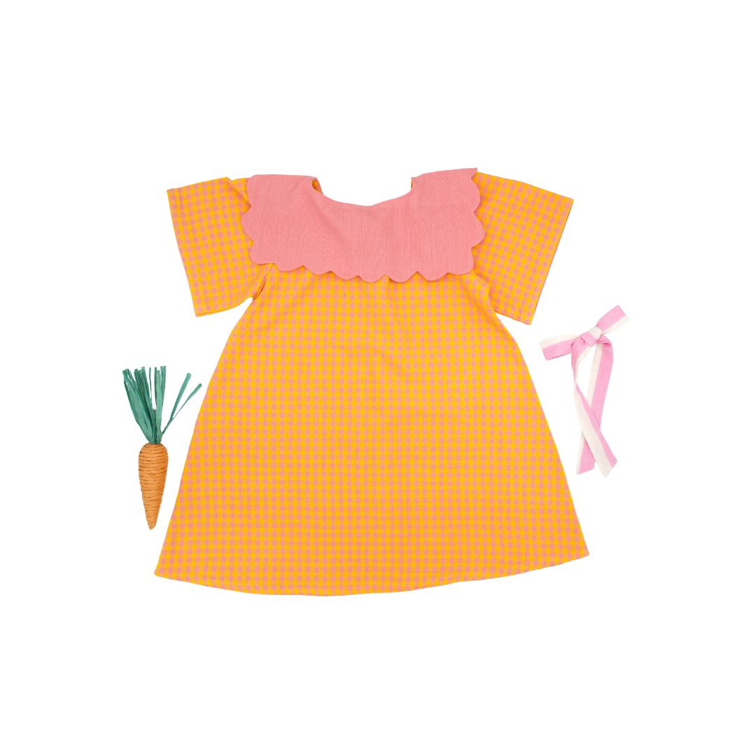 Girls Cotton Dress 5Y Yellow | Folklore Las Ninas Girls Cotton Dress 5Y Yellow | Folklore Las Ninas