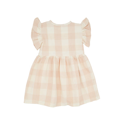 Cece Girl Dress in Tan Beige