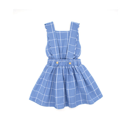 blue girl pinafore