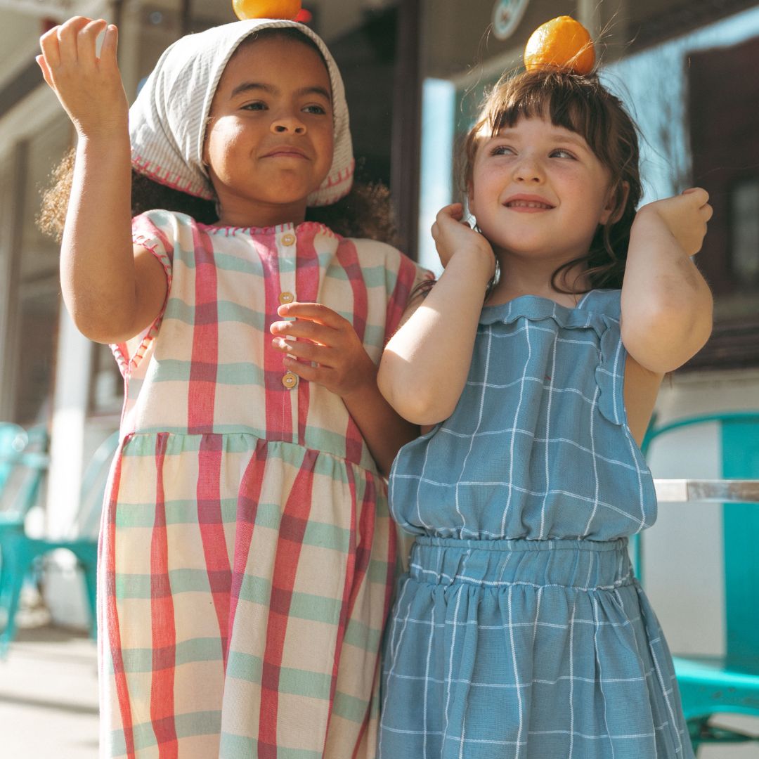 Addie Girl Dress in Minty Berry