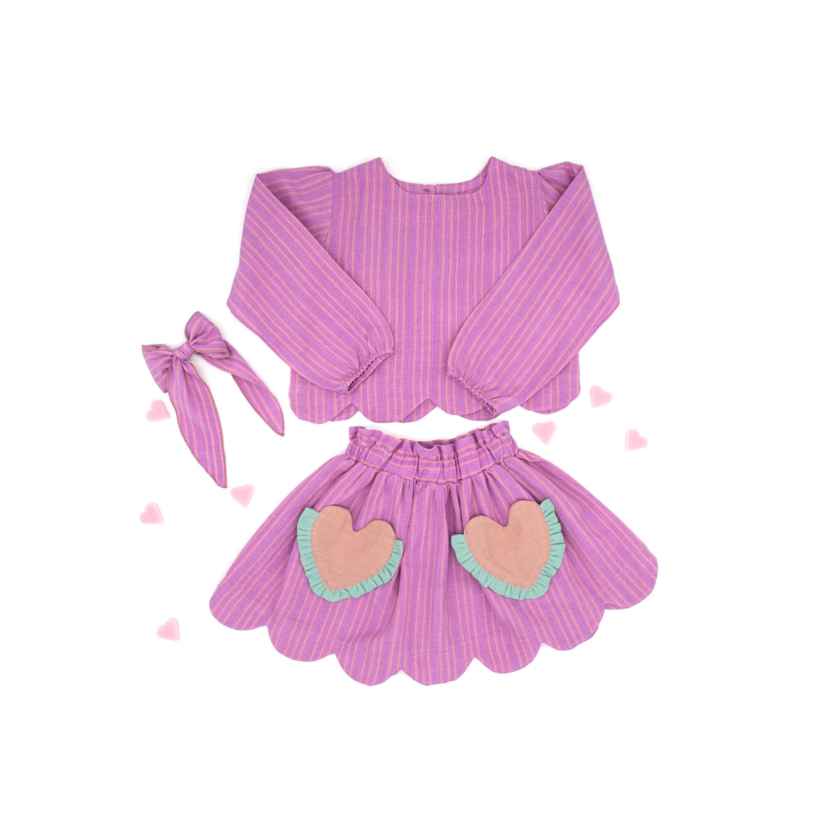 Magnolia Skirt Set in Cotton Candy