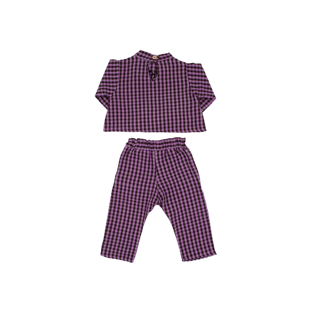 Mini Pearl Pant Set in Violet Espresso