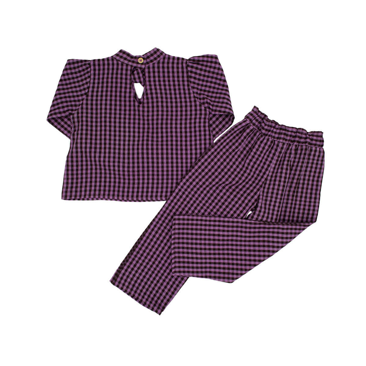 Pearl Girl Pant Set in Violet Espresso