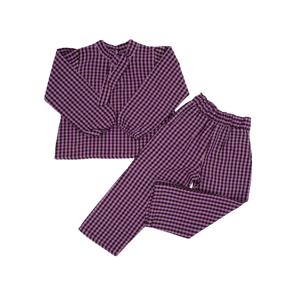 Pearl Girl Pant Set in Violet Espresso