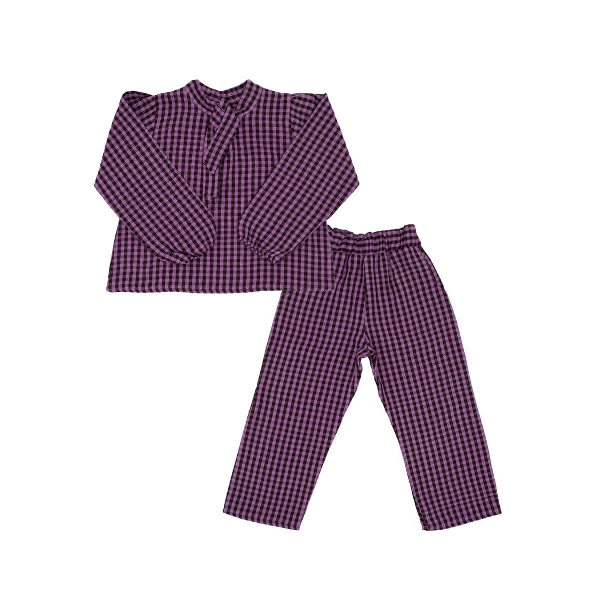 Pearl Girl Pant Set in Violet Espresso