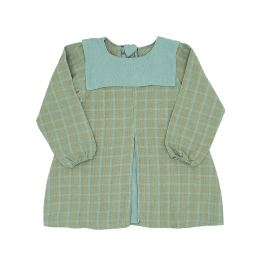 Piper Girl Dress in Autumn Sage