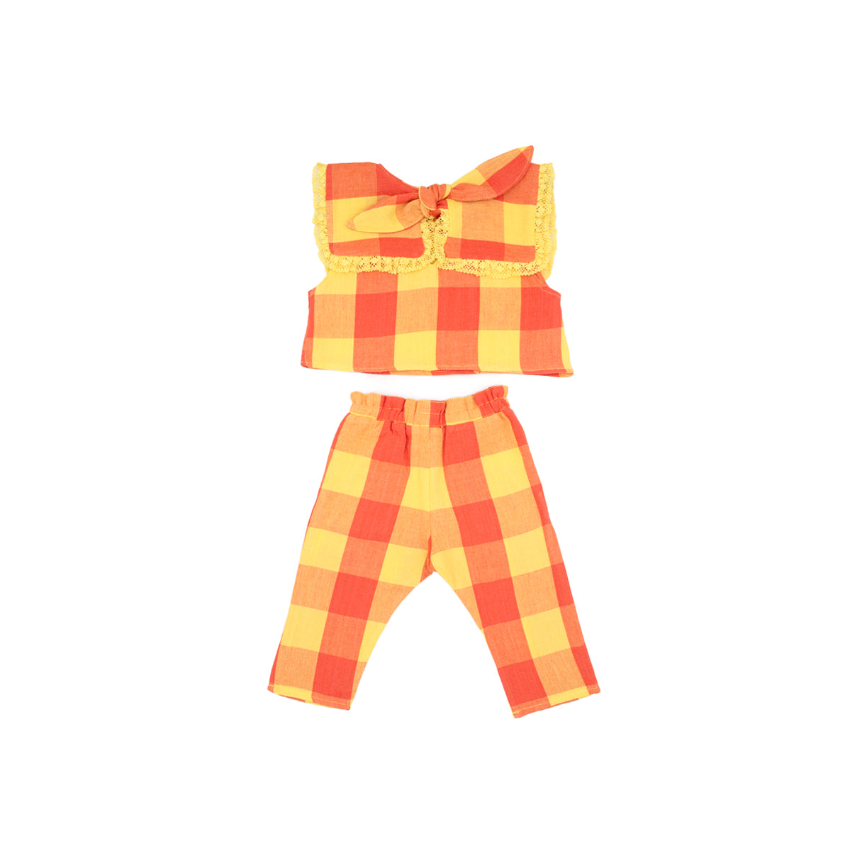 Mini Piper Pant Set in Peach Bloosom