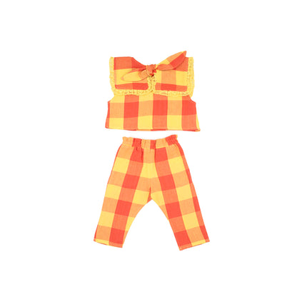 Mini Piper Pant Set in Peach Bloosom