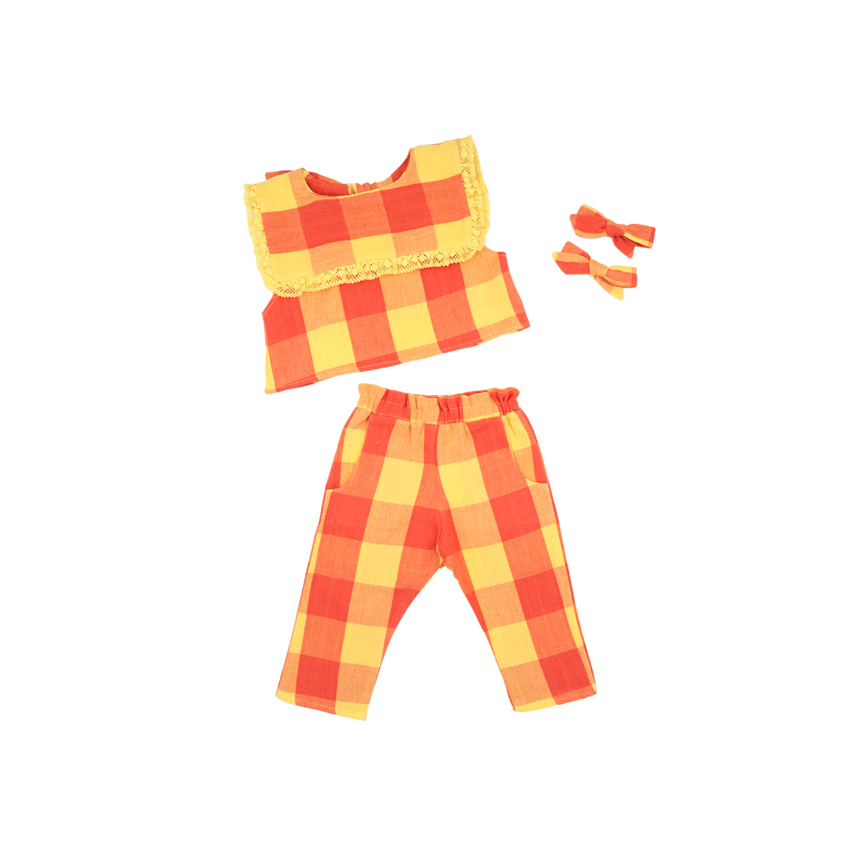 Mini Piper Pant Set in Peach Bloosom