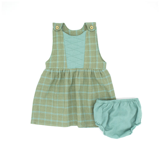 Mini Blake Dress Set In Autumn Sage