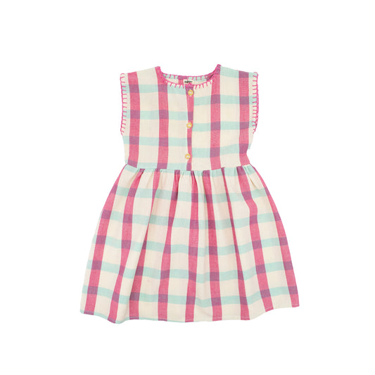 Addie Girl Dress in Minty Berry