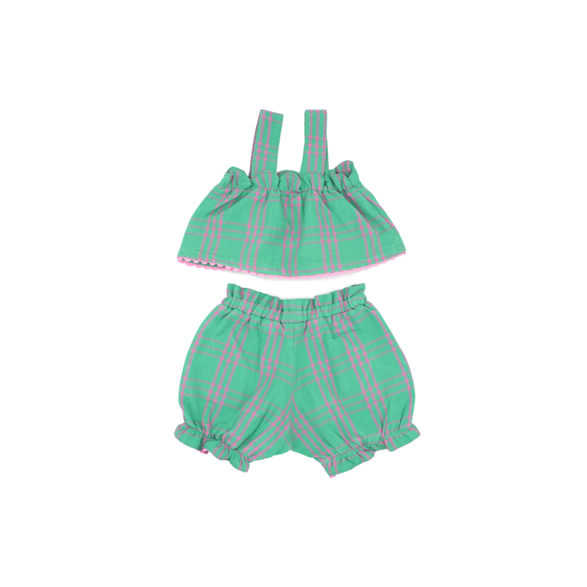 Mini Lottie Set in Lily Pad Check