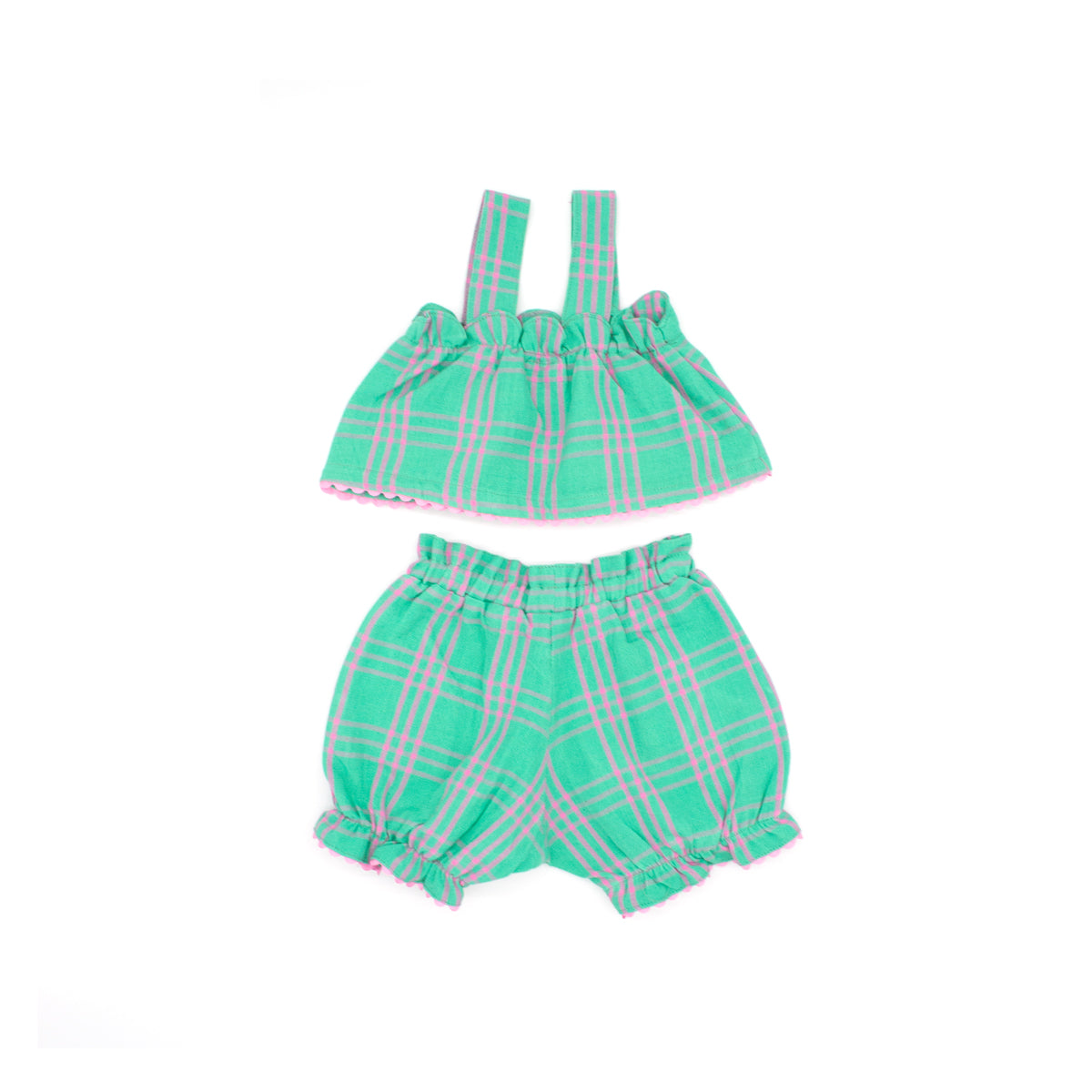 Mini Lottie Set in Lily Pad Check