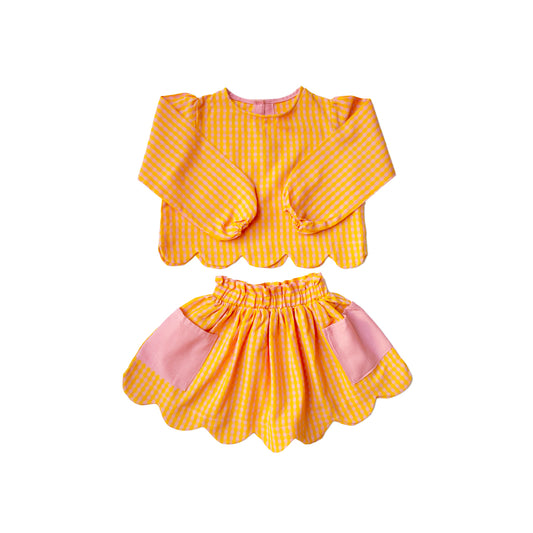 Magnolia Skirt Set in Golden Edit