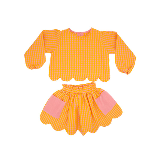 Magnolia Skirt Set in Golden Edit