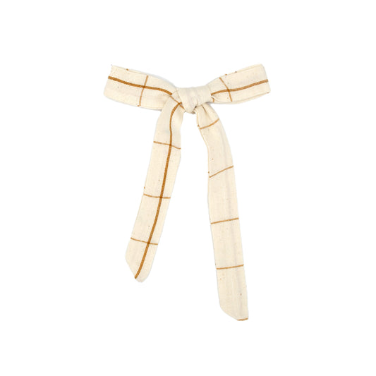 Folklore Medium Bow in Nutmeg Gingham