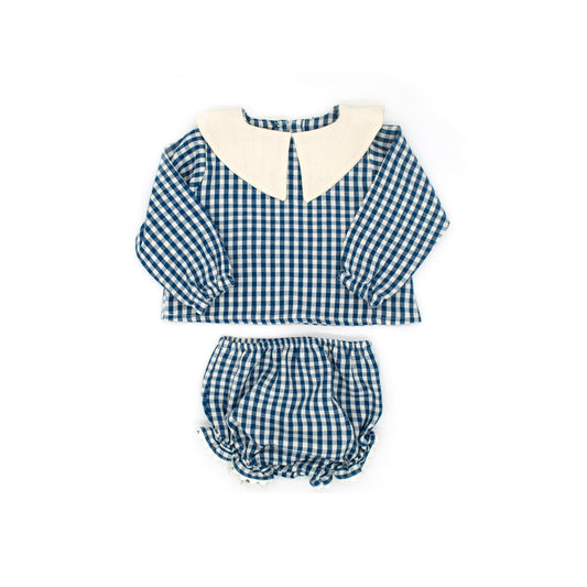 Mini Eden Baby Set In Heirloom Blue