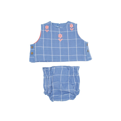 Mini Winnie Set in Seaside Windowpane