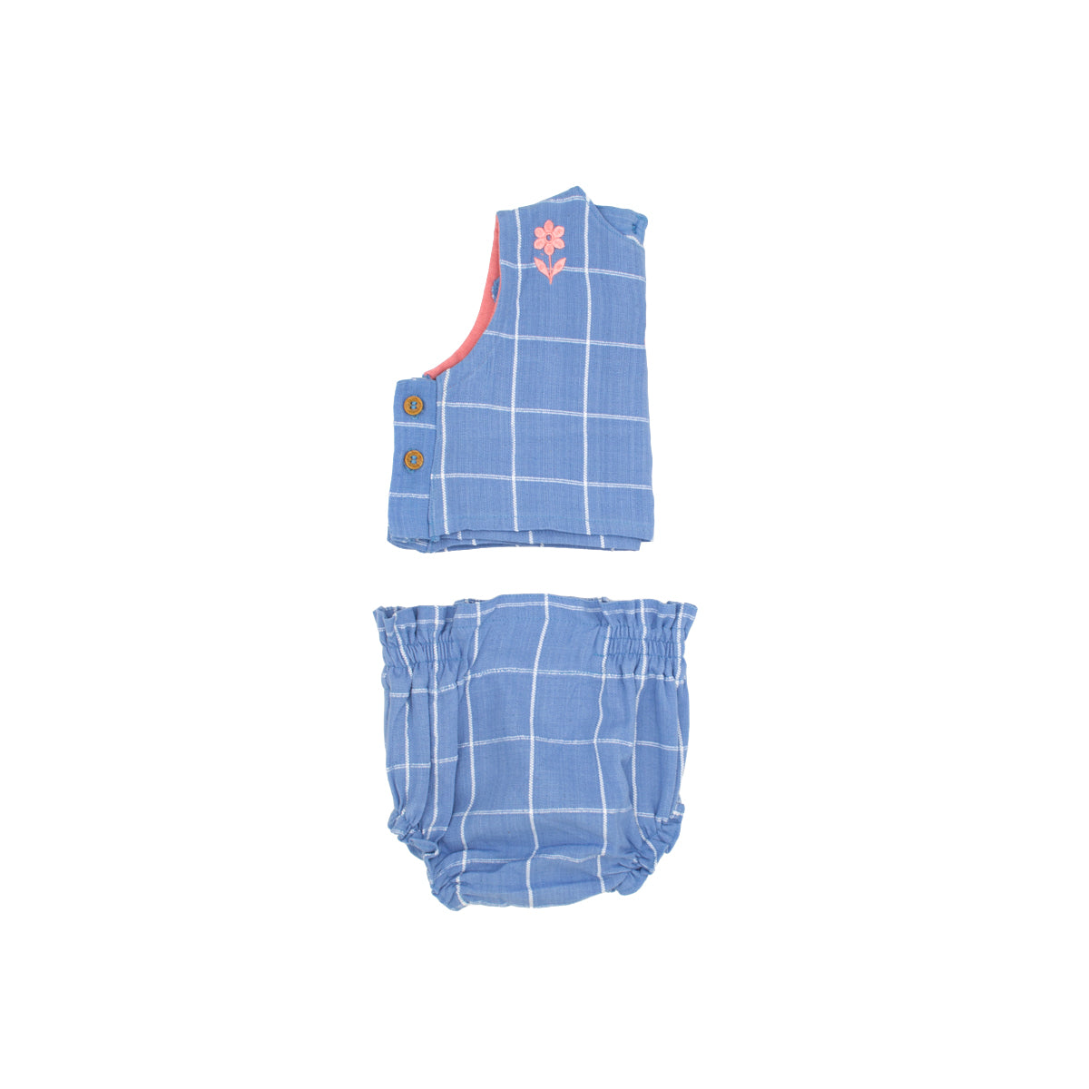 Mini Winnie Set in Seaside Windowpane