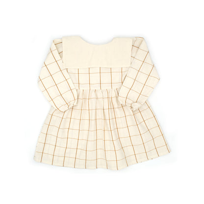 Lolita Girl Dress in Nutmeg Gingham