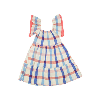 Hattie Dress in Americana Plaid