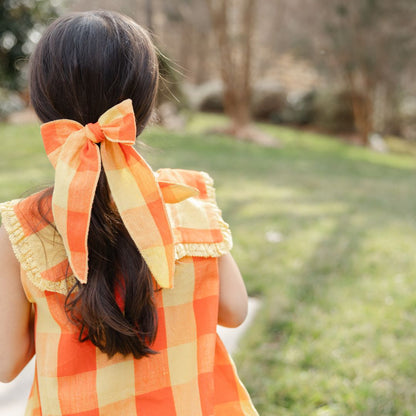 Folklore Large Bow in Peach Blossom