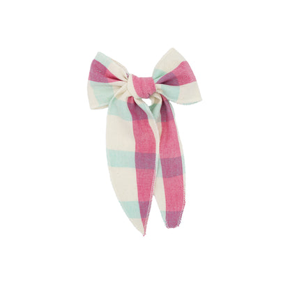 Folklore Large Bow in Minty Berry