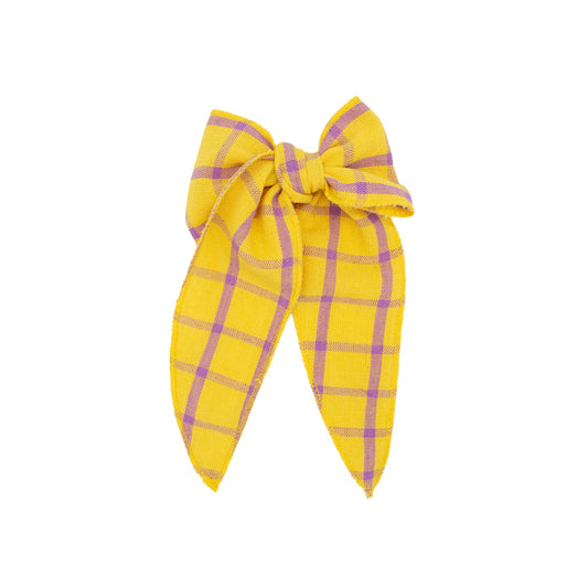 Folklore Large Bow in Lemon Taffy