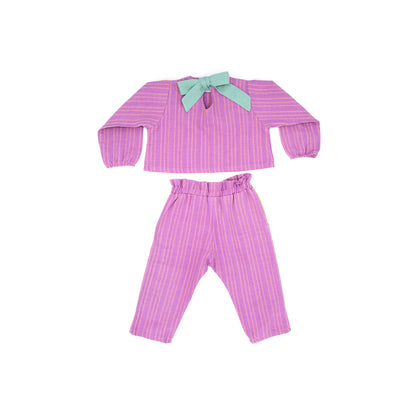 Mini Simone Girl Set in Cotton Candy