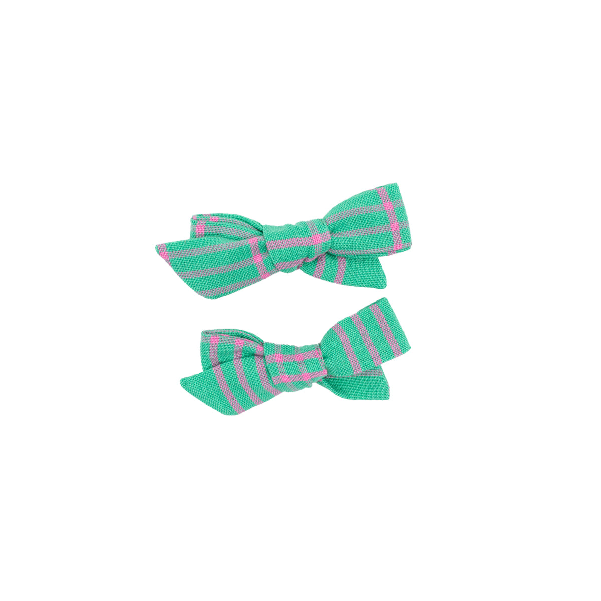 Folklore Small Bow Set in Lili Pad Check