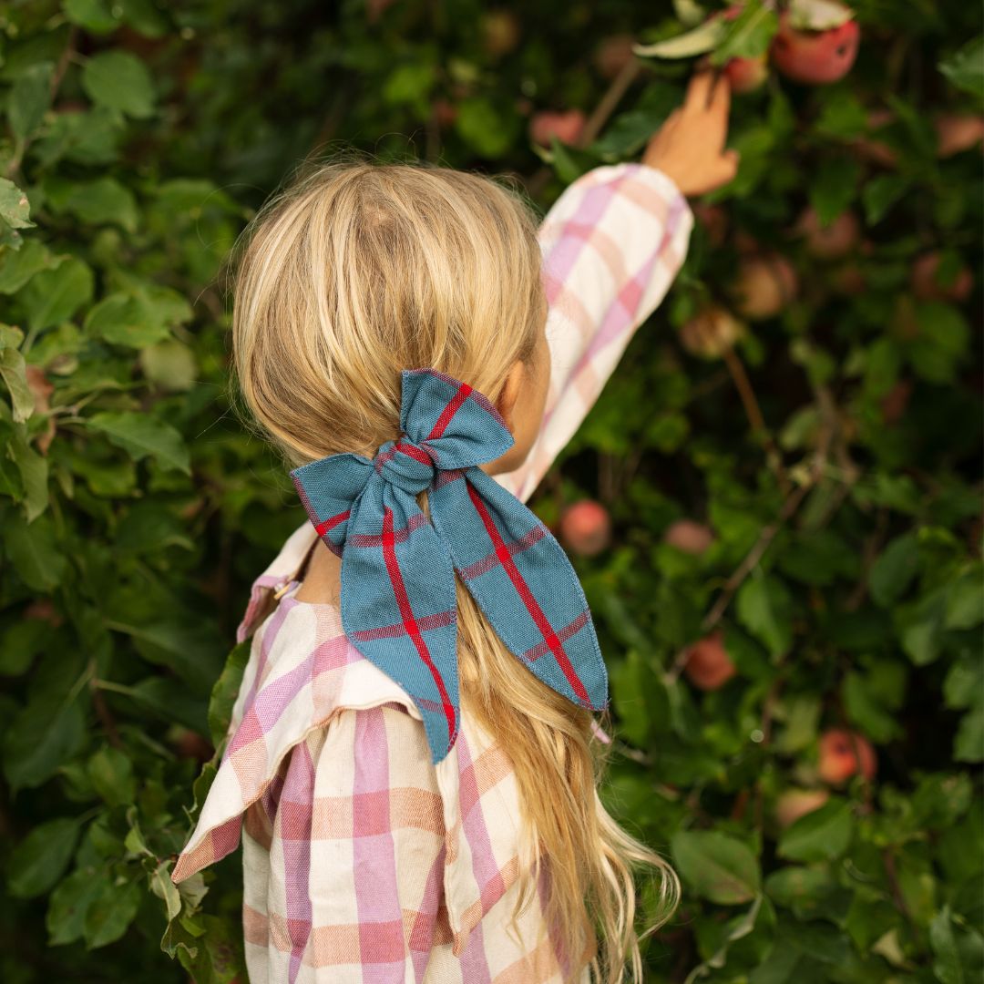 Folklore Large Bow in Steel Blue