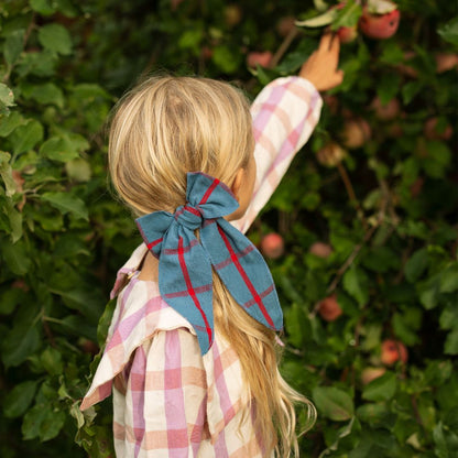 Folklore Large Bow in Steel Blue