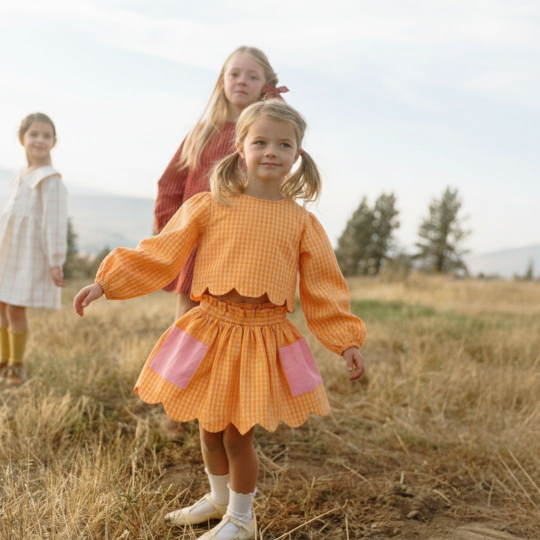 Magnolia Skirt Set in Golden Edit