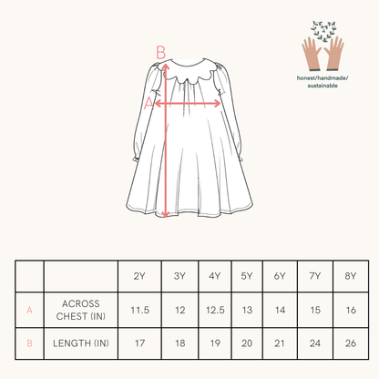 Mabel Girl Dress in Cranberry Check