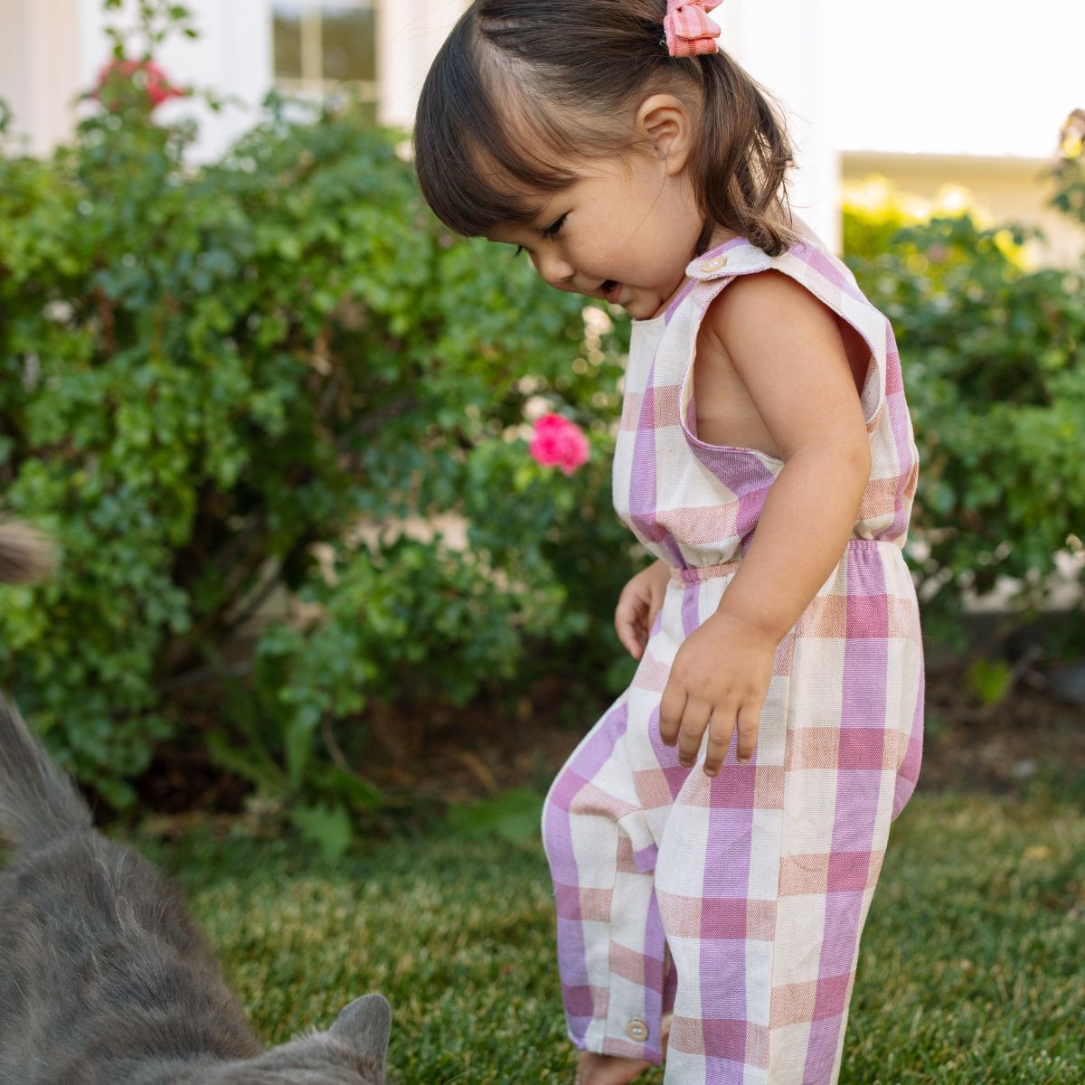 Mina Jumpsuit Pant In Orange Flower