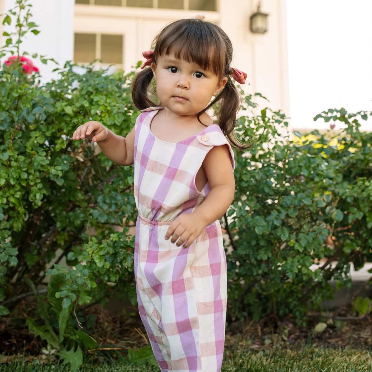 Mina Jumpsuit Pant In Orange Flower