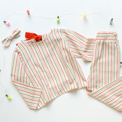 Simone Girl Set in Candy Cane