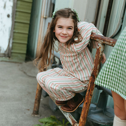 Simone Girl Set in Candy Cane