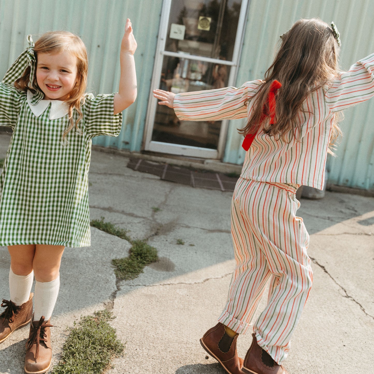 Simone Girl Set in Candy Cane