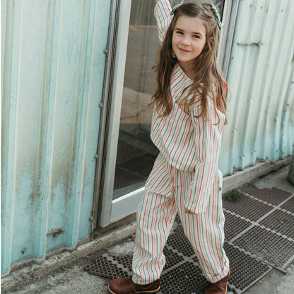 Simone Girl Set in Candy Cane