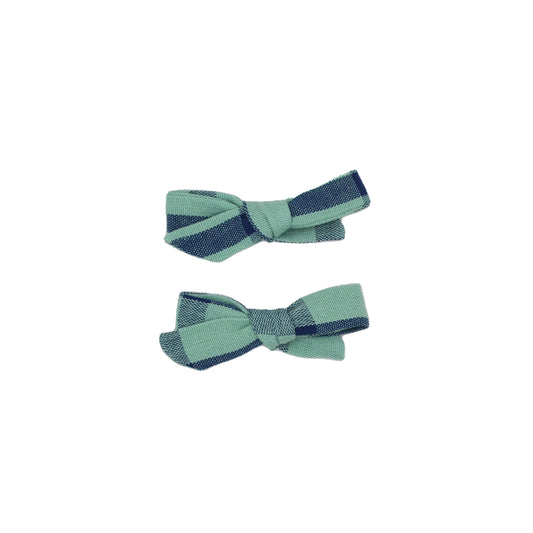 Folklore Las Ninas Small Bow Set in Sapphire