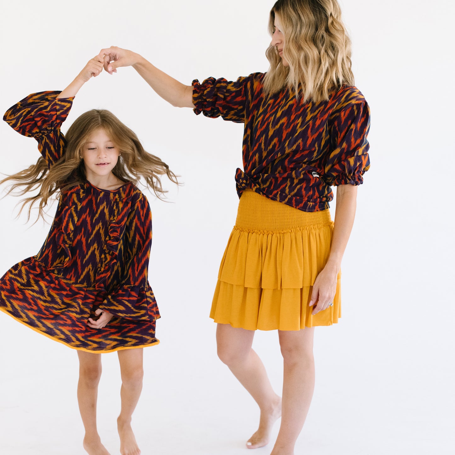 Flor De Otoño Dress in Azul Ambar