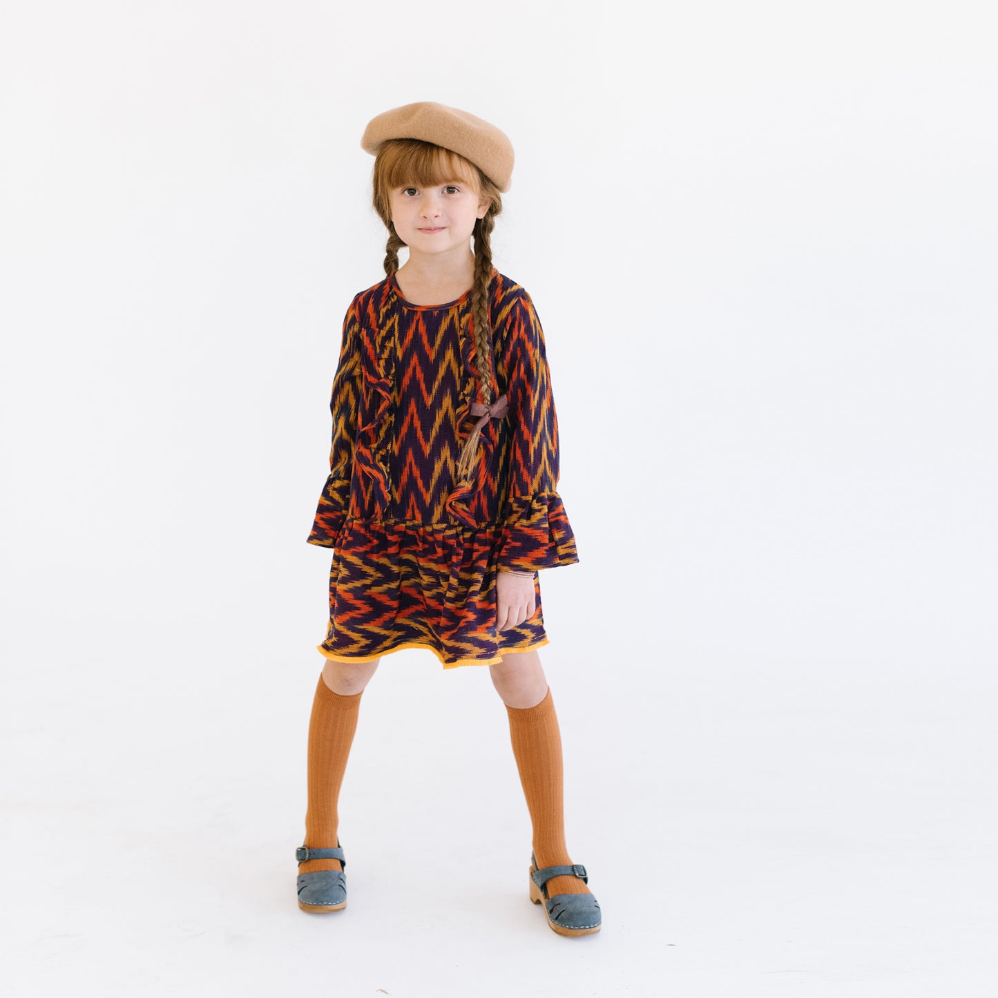 Flor De Otoño Dress in Azul Ambar