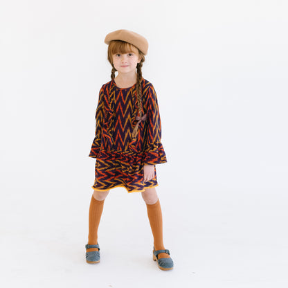 Flor De Otoño Dress in Azul Ambar