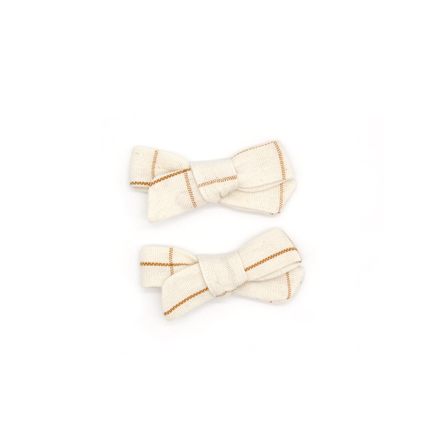 Folklore Small Bow in Nutmeg Gingham